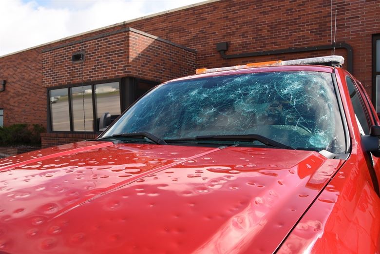 hail damage to car